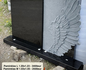 Paminklai kapams, antkapiai - Paminklų gamyba. Dengimas Plok&scaron;tėmis. Meninis apdirbimas. - 1