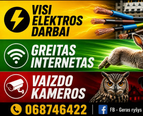 Telekomunikacijų įrangos montuotojai - Greitas internetas 4g 5g stiprinimas, wifi sprendimai. - 2