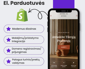 Interneto svetainių kūrimas - Profesionalus internetinių svetainių/el. parduotuvių kūrimas - 1