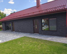 Fasadų apdaila, dažymas - Klinkerio klijavimas - 1