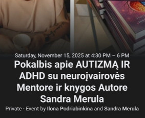 Naujausi terapijų metodai. Autizmo, Adhd, Audhd mentorystė / Sandra Merula / Darbų pavyzdys ID 4194583
