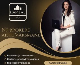 Turto vertinimas - Sertifikuota Nt brokerė - teisininkė - 2