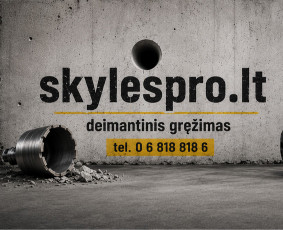Statybos darbai - Deimantinis skylių gręžimas - 1