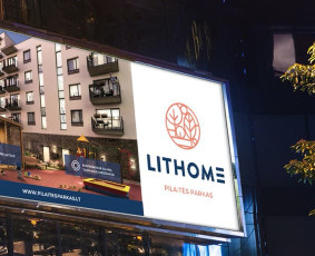 Namų komplekso "Pilaitės parkas" lauko reklamos maketas