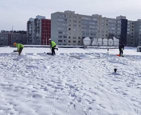 Sniego valymas nuo stogų - Sniego valymas - 2