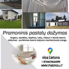 Stogų ir pastatų išorės dažymas putškiu
