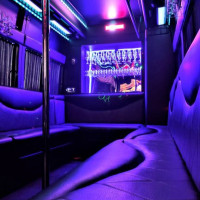 Ričardas Deveikis Party bus, pink party bus, Limobus nuoma