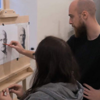 Justinas Krasuckas Portreto, piešimo ir tapybos pamokos