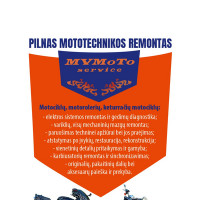 MVMoTo service Motociklų,motorolerių remontas, diagnostika.moto Dalys.