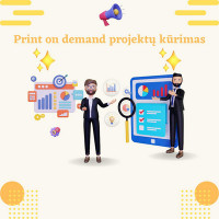 Briumi Automatizuotų Print on demand projektų kūrimas