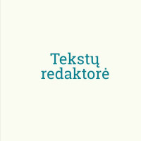 Tekstų redaktorė Tekstų redaktorė