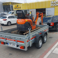 Mindaugo B I.V Mini ekskavatoriaus nuoma 1t, Bobcat nuoma
