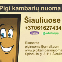 010 pigi kambarių nuoma Šiauliuose Rimantas Pigi trumpalaikė butų, kambarių nuoma Šiauliuose.