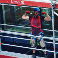 Deividas Mažeika Fasado darbai, pastoliu montavimas.