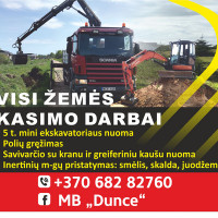 Donatas Doveika Mini ekskavatoriaus ir savivarčio su greiferiu paslaugos Donatas Doveika Mini ekskavatoriaus ir savivarčio su greiferiu paslaugos