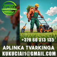 Aplinka tvarkinga! Medžių genėjimas*gyvatvorių karpymas*aplinkos tvarkymas