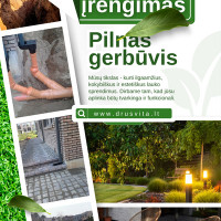 Raimundas Drenažas, Lietaus nuotekos, Laistymo sistemos, Trinkelės