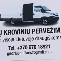 Giedrius Krovinių pervežimas, perkraustymo paslaugos Giedrius Krovinių pervežimas, perkraustymo paslaugos