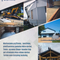 Sigitas Misius Nauja statyba,termo mediena, pavėsinės, terasos,karkasiniai