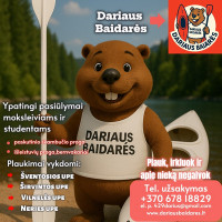 Darius K. Baidarių žygiai Širvinta, Šventąja, Vilnele