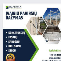 BLASTIKA Tinkuotų, skardinių, medinių fasadų dažymas ir plovimas BLASTIKA Tinkuotų, skardinių, medinių fasadų dažymas ir plovimas