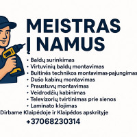 Andrius Malinauskas Meistras į Namus, Baldų Surinkimas - Montavimas