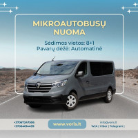 Voris Keleivinis / Krovininis Mikroautobusiukas - Nuoma