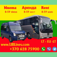 United Baltic Lines UAB Mikroautobuso ir autobuso nuoma 8-60 vietoms