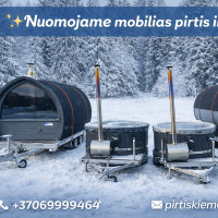Voris Mobili pirtis! Mobilus Kubilas! Nuoma Alytuje