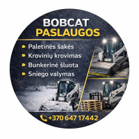Evaldas Želvys Bobcat paslaugos,šluota, šakės, kaušas
