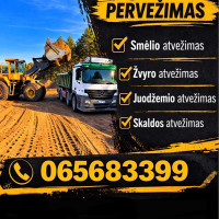 algirdas Juodžemis, smėlis, skalda, žvyras, atvežame