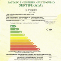 Ema Irena Jurė Pastato energinio naudingumo sertifikatas