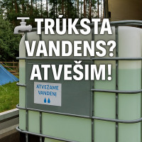 Vanduo. Vandens atvežimas. Atveža vanden Vandens atvežimas statyboms baseinams šuliniams.