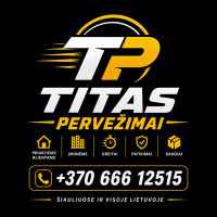 Titas pervežimai Perkraustymo, kroviniu pervežimo paslaugos