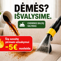 Baldų valymas Cheminis baldų valymas Vilniuje