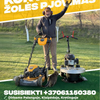 Vytautas Giniotas Žolės ir vejos pjovimas vėjapjove ir trimeriu.