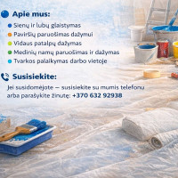 arlandas -Dažymas - Glaistymas,kiti apdailos darbai.