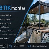 Stikmontas Stiklo, aliuminio profilių gamyba ir montavimas