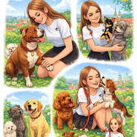 Gabija Šunų priežiūra ir vedžiojimas