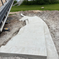 Betonavimo darbai Atraminės sienelės,betoniniai laiptai,pamatai tvoroms