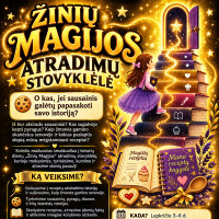 Žinių magija Lapkričio 3-6 Dienomis! Atradimų Stovyklėlė!