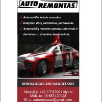Mindaugas Archangelskis Automobilių kėbulų remontas, dažymas