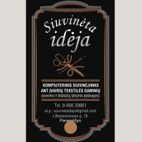 IĮ Siuvinėta idėja IĮ Siuvinėta idėja