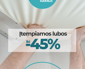 Įtempiamos lubos iki 45% pigiau - Vidaus apdailos darbai Vidaus apdailos darbai - Įtempiamos lubos iki 45% pigiau