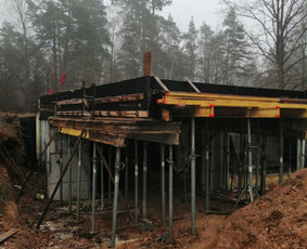 Statybos, apdaila - Perdangos betonavimas.