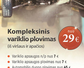 Automobilių dugno plovimas - Variklio plovimas iš apačios (ant keltuvo)