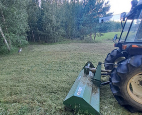 Žolės pjovimas - Žolės smulkinimas, mulčiavimas
