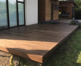 Medžio darbai, staliai - Sraigtinių polių, terasų įrengimas