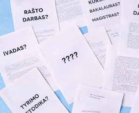 Kursiniai darbai - Ra&scaron;to darbų pagalba