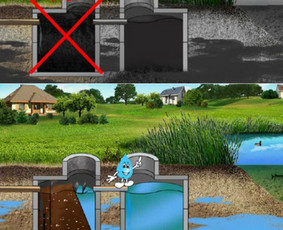 Statybos, apdaila - Nuotekų duobių rekosntravimas į valymo įrenginį